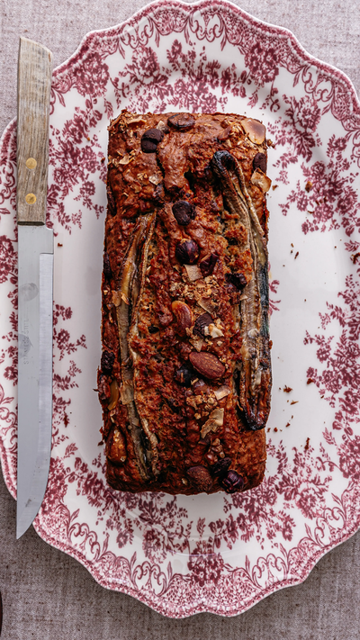 Bananenbrood met verse dadels
